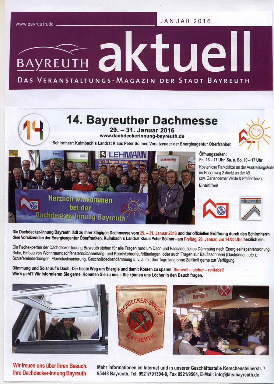 Dachdecker-Innung Bayreuth-Kulmbach
