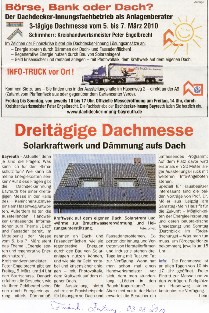 Dachdecker-Innung Bayreuth-Kulmbach