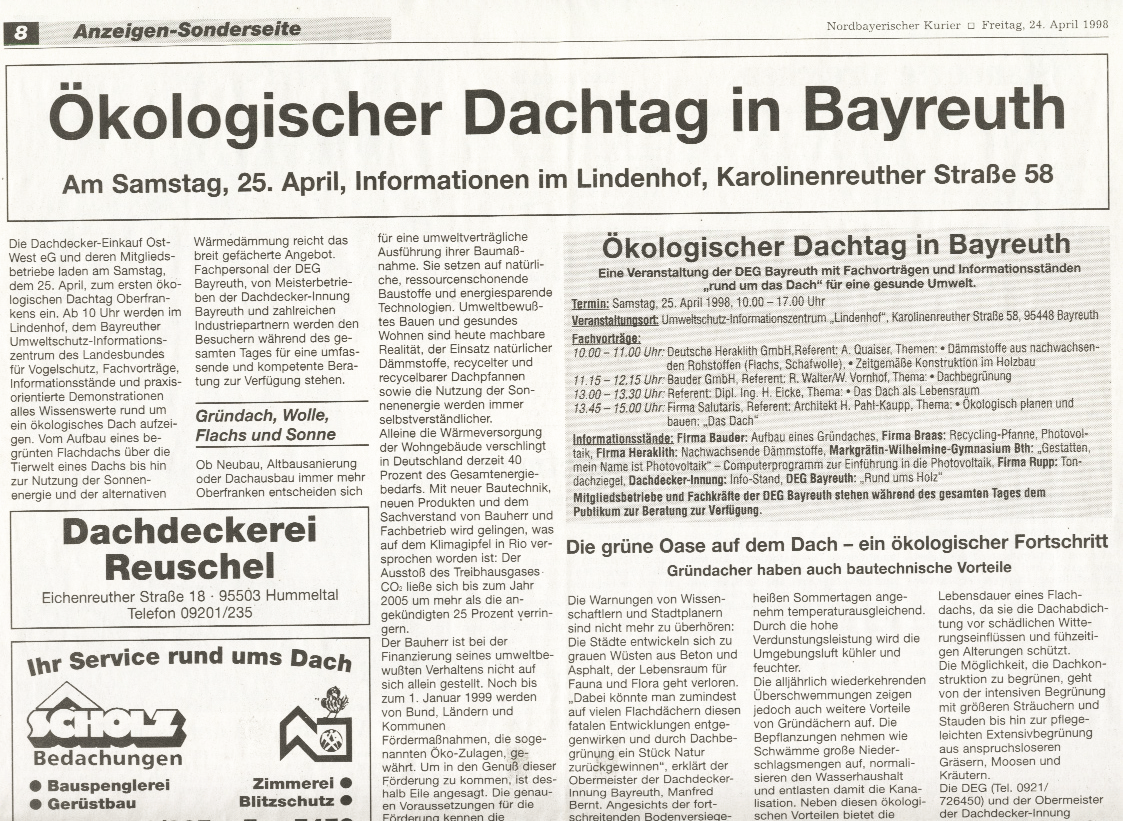 Dachdecker-Innung Bayreuth-Kulmbach